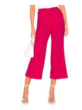 Privacy Please Rosa Linen Pant in Bright Pink Size XS